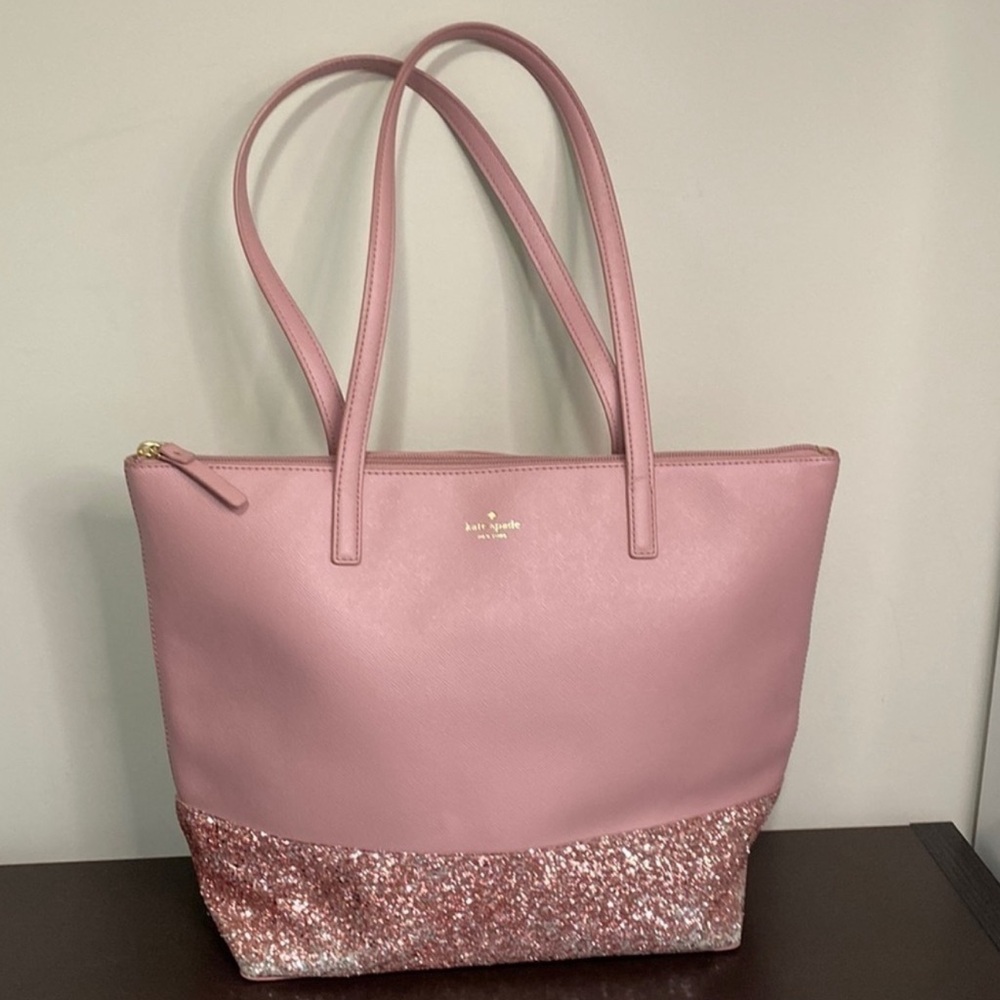 Kate Spade Pink Glitter Tote - Picture 2 of 4